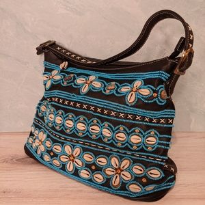 Isabella Fiore Beaded Seashell Bag